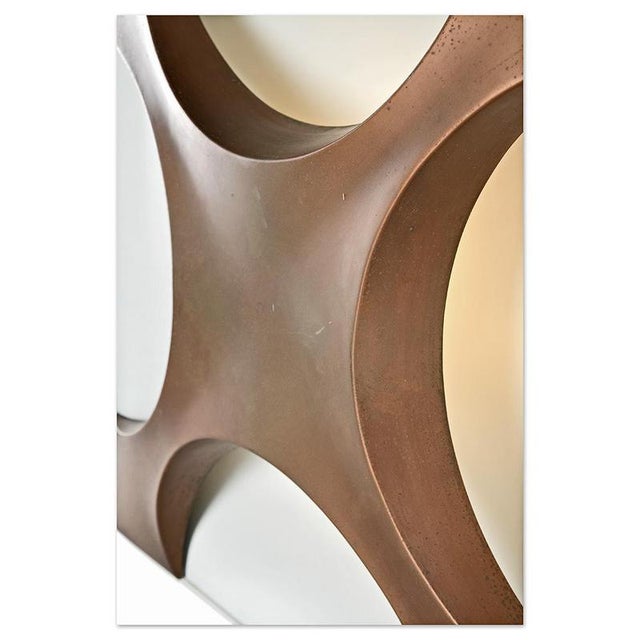 Composition of Oyster Wall Lamps by Rolf Krüger, 1960s, Set of 16 For Sale - Image 6 of 10