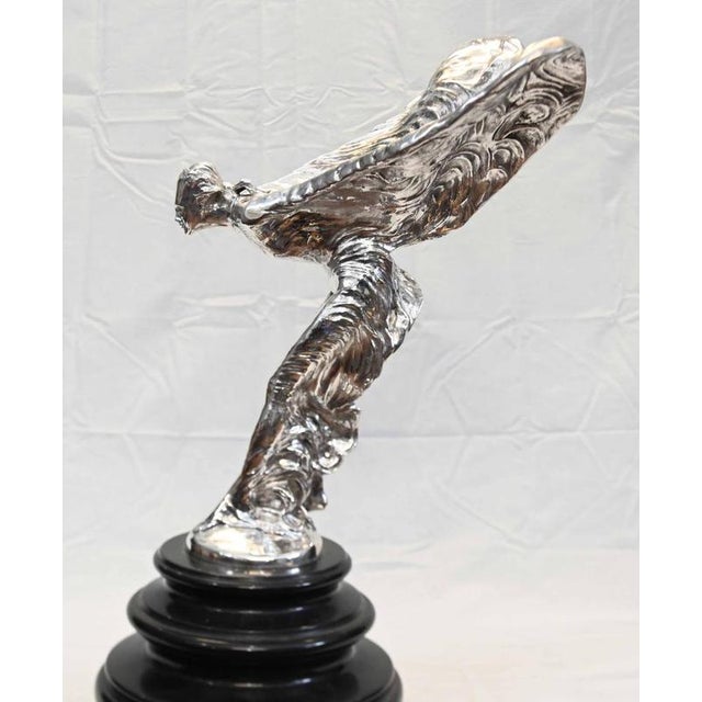 Art Nouveau Flying Lady Bronze Statue Spirit of Ecstacy For Sale - Image 6 of 10