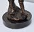 Rustic European Vintage Solid Bronze Boy Sculpture Statue Marble Base 12” H For Sale - Image 3 of 13