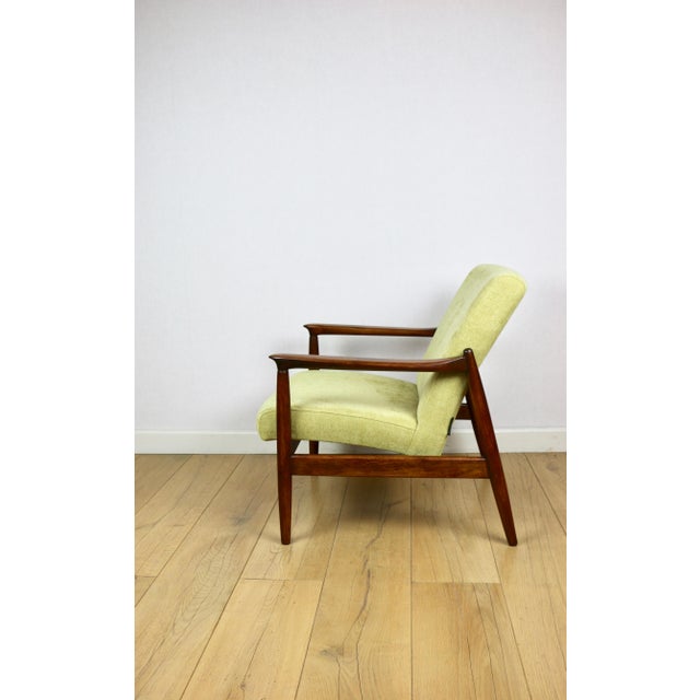Textile GFM-64 Lounge Chair in Yellow Lemon by Edmund Homa, 1970s For Sale - Image 7 of 13