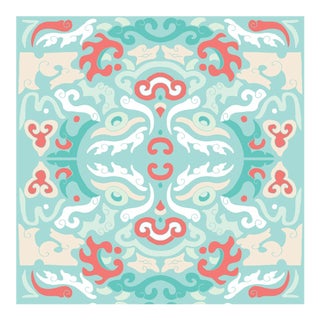 Mitchell Black Home "Foo You Lookin At?" Wallpaper Remnant For Sale