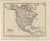 Original antique map titled 'Nord-America'. Old map of North America and the West Indies. Also showing British Overseas...