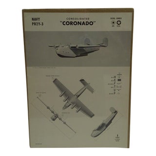 WWII "Consolidated Coronado" Aircraft Recognition Poster For Sale