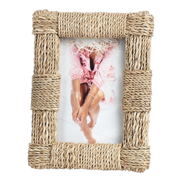 Abaca Rope Photo Frame, 4" x 6" For Sale