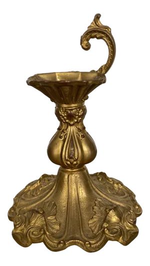 Late 19th Century French Bronze Doire Candlestick Fragment