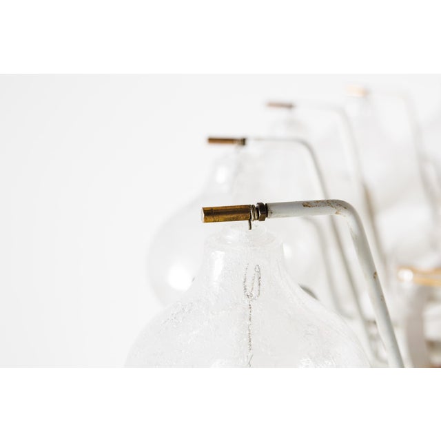 1960s Tulipan Waterfall Glass Chandelier from Kalmar, Austria, 1960s For Sale - Image 5 of 18