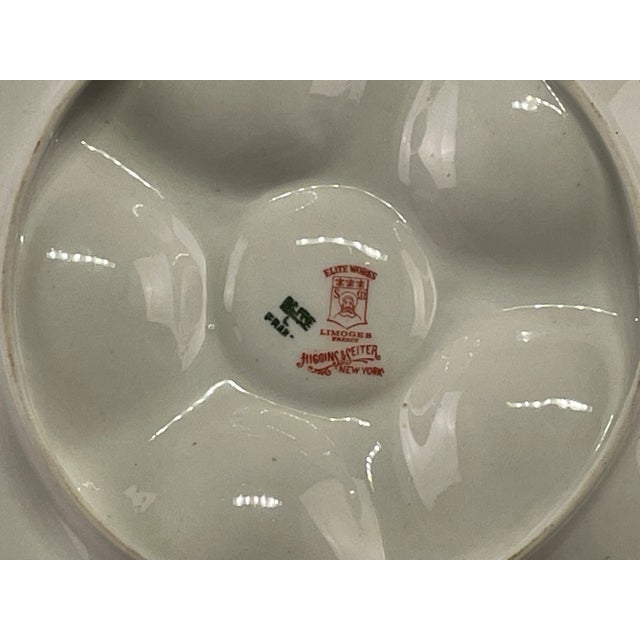 French Limoges Oyster Plates for Higgins & Seiter in Ny, a Pair For Sale - Image 9 of 9