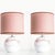 Brown White and Pink Glass Table Lamp from Holmegaard, 1970s For Sale - Image 8 of 13