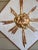 Early 20th Century Italian Baroque Style Wood Gesso Giltwood Sunburst Panel With Carved Eye of Providence For Sale - Image 5 of 10