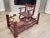 A rare and unusual form antique American early wooden child’s toy horse rocker with cushioned seat and beautiful patina....