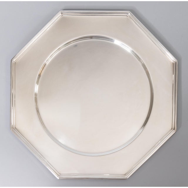 Grand Plat Octogonal Vintage Arcoroc Noir – Diamètre 30 Cm – Années 80/90