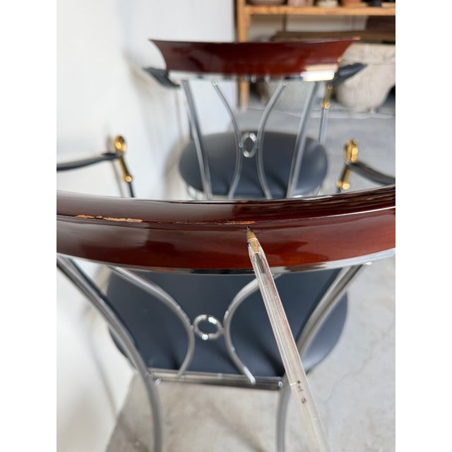 Vintage Spanish Manuel Vidal Grau “Swan” Dining Armchairs – Pair For Sale - Image 15 of 17