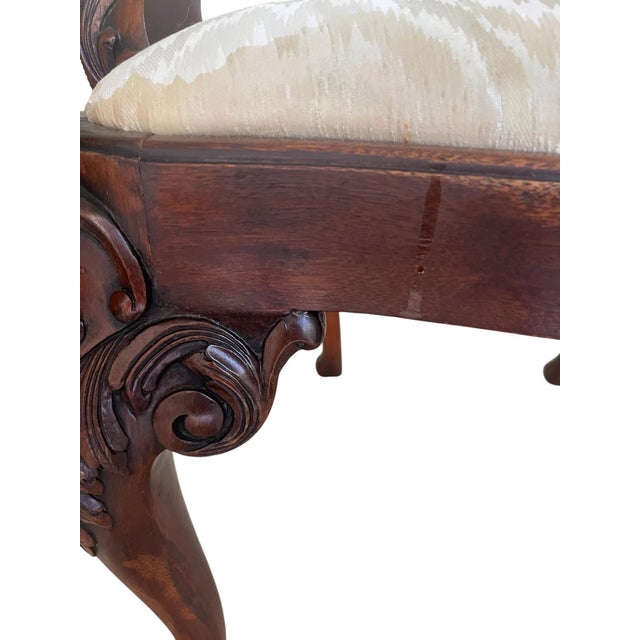 Early 20th Century Thomasville Chippendale Style Mahogany Claw and Ball Armchair Set of Two For Sale - Image 12 of 12