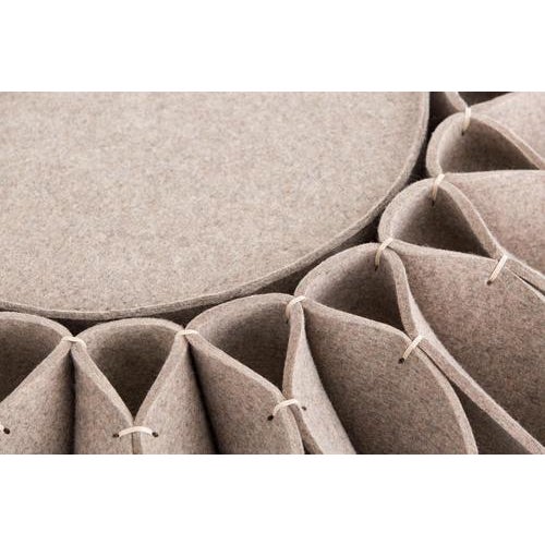 Contemporary Ruff Low Pouf by Gandia Blasco For Sale - Image 3 of 6