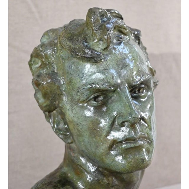 A.Ouline, Jean Mermoz, Early 20th Century, Bronze For Sale - Image 9 of 18