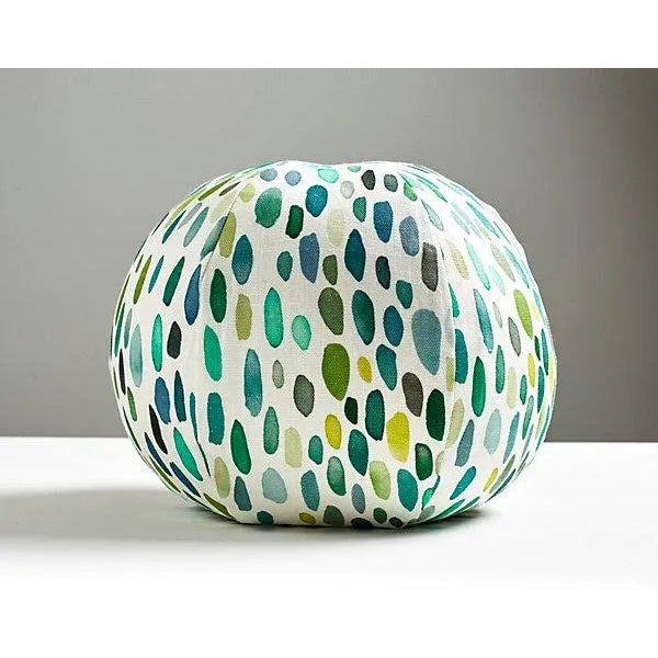 Traditional The House of Scalamandré Jamboree Sphere Pillow, Grasshopper For Sale - Image 3 of 3