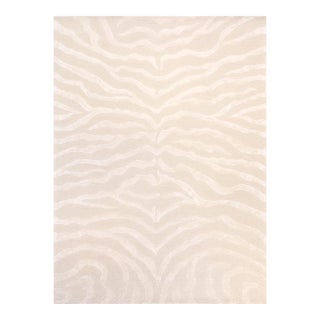 Edgy Hand-Tufted Cream Area Rug- 7' 9'' X 9' 9'' For Sale