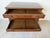 1970s Hollywood Regency Chinoiserie Burl Wood Two-Tier Nightstand / End Table For Sale - Image 4 of 12