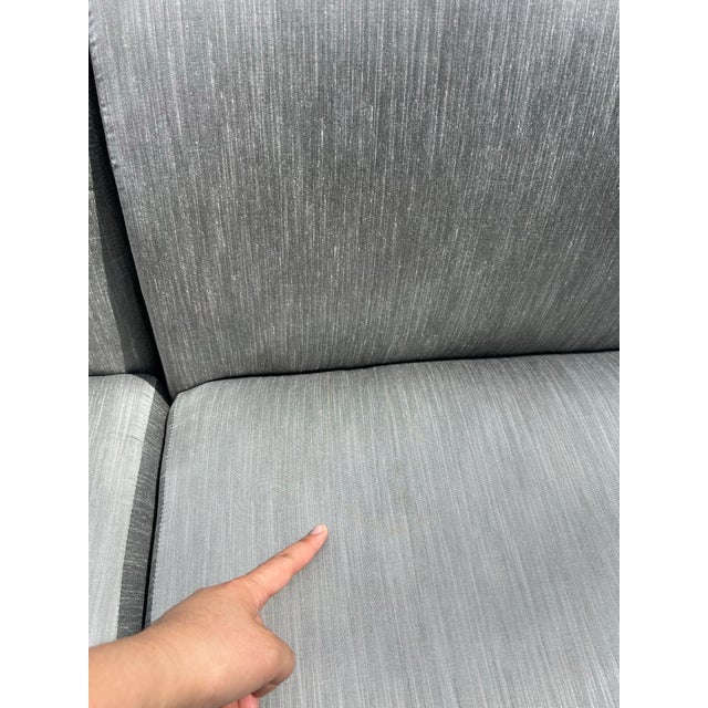 Gemstone 1970s Milo Baughman for Thayer Coggin Serpentine Sectional With Chrome Mirror Base For Sale - Image 7 of 12