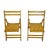 Mid 20th Century Antique India Yellow Rustic Folding Chair For Sale - Image 5 of 10