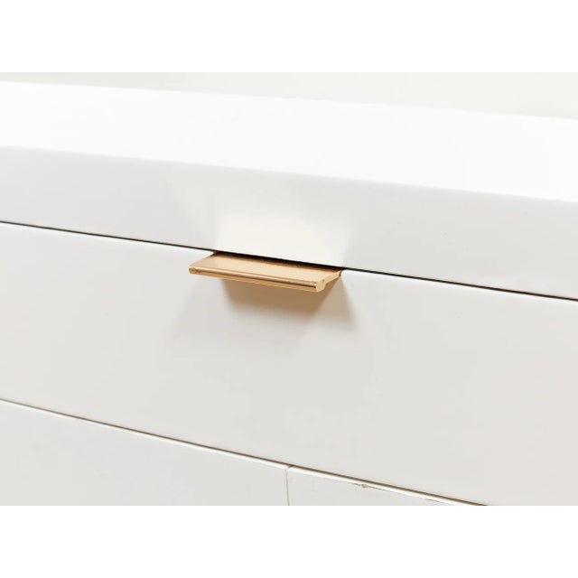 Mid 20th Century White Post Modern End Table Nightstand For Sale - Image 9 of 11