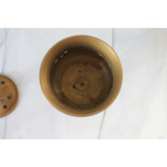 Vintage Pierced Brass Incense Burner For Sale - Image 9 of 10