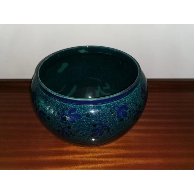 Ceramic Large Art Nouveau Cachepot Planter Bowl by Christian Neureuther, 1890s For Sale - Image 7 of 12