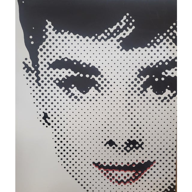 2000 - 2009 Hungarian Audrey Hepburn - Acrylic on Canvas Dot Painting by Janos Schaab For Sale - Image 5 of 11