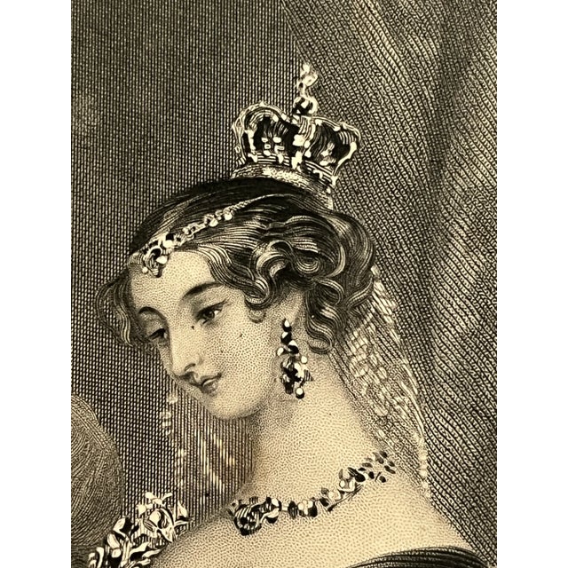 Antique Portrait of Queen Victoria 19th Century Engraving. For Sale In New York - Image 6 of 9