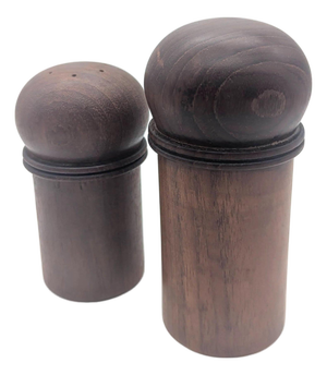 1970s Dansk Teak Wood Salt Shaker & Pepper Mill Designed by Gunnar Cyrén, a Pair