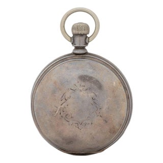 Waltham Ps Bartlett Coin Silver Pocket Watch For Sale