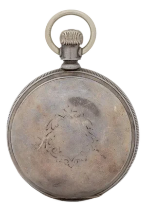 Waltham Ps Bartlett Coin Silver Pocket Watch