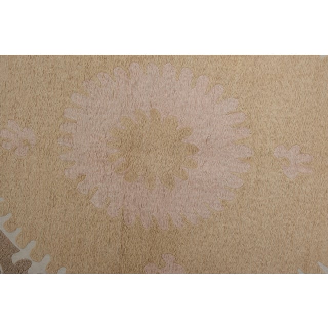 1960s 1960s Handmade Pastel Suzani Textile Art For Sale - Image 5 of 11