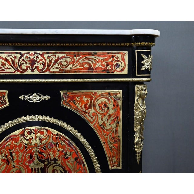 Mid-19th Century Napoleon III Boulle Marquetry Console Table For Sale - Image 11 of 18