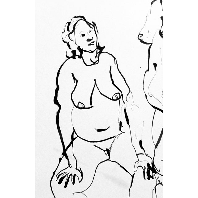 "The Conversation of Two French Models" For Sale - Image 4 of 6