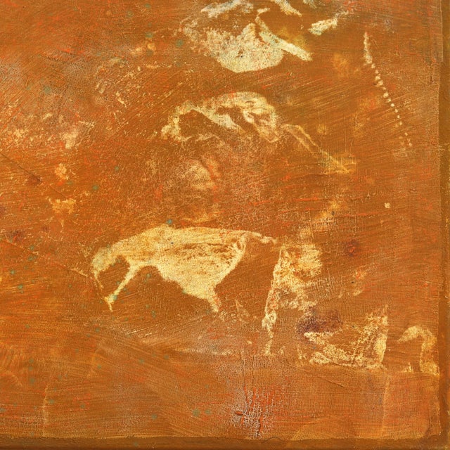 2020s Awh 314 - Original Abstract Expressionist Blue & Yellow Colorfield Oil Painting For Sale - Image 5 of 8