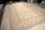 French 9x12 Vintage Aubusson Flat Weave Wool Rug, Lilac Grey Fern and Vine Stripe For Sale - Image 3 of 16