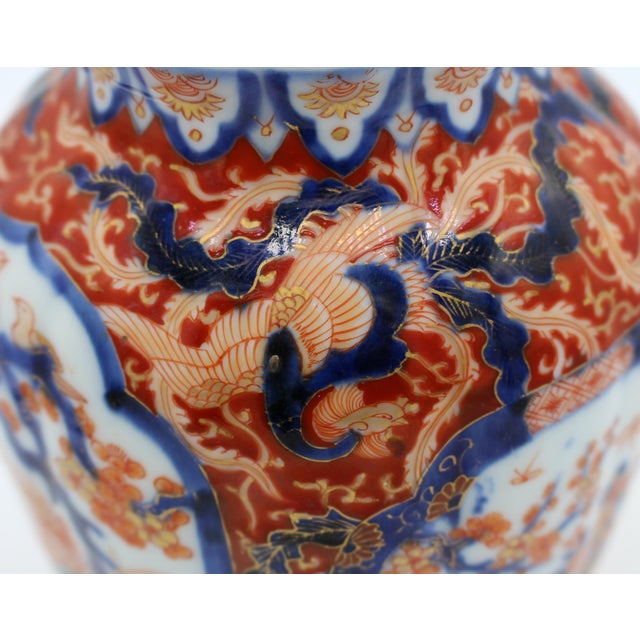 Mid 19th Century C. 1860-80 Meiji Period Japanese Imari Vase For Sale - Image 5 of 5