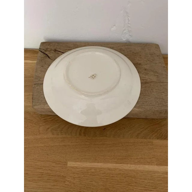 Antique folk Plate with Hand Painted Flowers from Hungary.