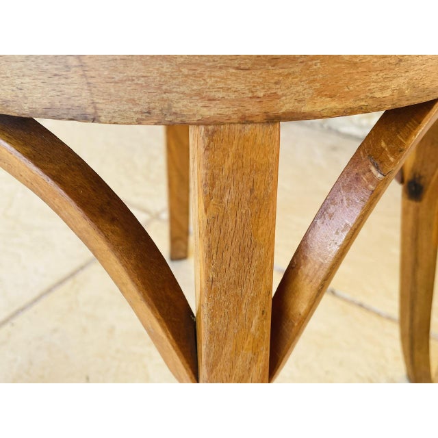 Wood Vintage Model 92 Stool from Baumann, 1950s For Sale - Image 7 of 18