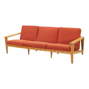 Three Seat Sofa In Quarter Sawn Oak By Svante Skough