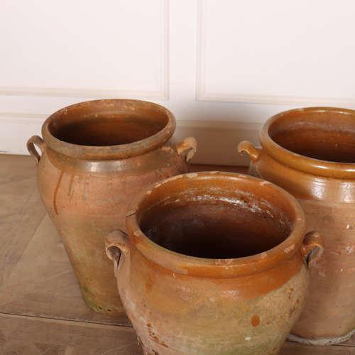 Spanish Terracotta Vases, 1920s, Set of 3 For Sale - Image 3 of 6