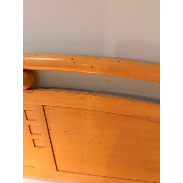1990s Ethan Allen Arcadia Maple Arch Panel Headboard For Sale - Image 5 of 5