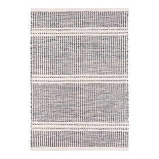 Dash & Albert by Annie Selke Malta Grey Woven Wool Rug, 9' 6" x 13' 6" For Sale