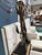 Art Deco Gold Tone Steel "Floating Woman" Statue With Pedestal For Sale - Image 3 of 5