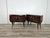 Mid-Century Mahogany Nightstands with Mirrored Top, 1950, Set of 2 For Sale - Image 4 of 16