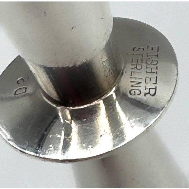 Mid 20th Century Modernist Double-Ended Jigger in Sterling Silver, Circa 1950s For Sale - Image 5 of 9