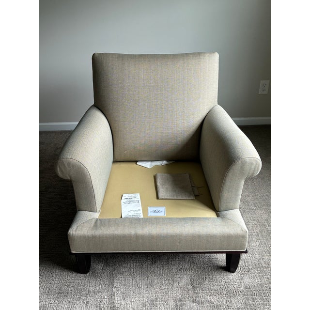 Late 20th Century Pair of Late 20th Century Baker Furniture Lounge Chairs For Sale - Image 5 of 9