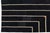 Modern Geometric Kilim Wool Rug With Architectural Line Art & Crimson Accents For Sale - Image 12 of 12