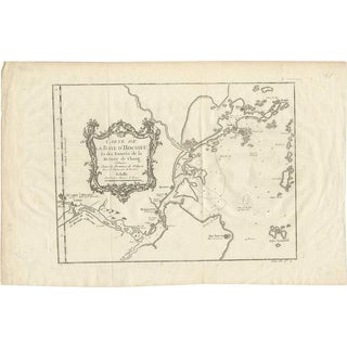 Antique Map of the Mouth of the Yangtze River China by J. N. Bellin, 1764 For Sale
